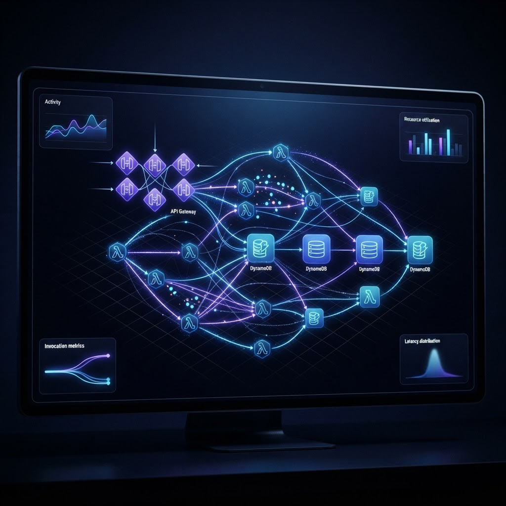 Serverless Event Platform architecture visualization