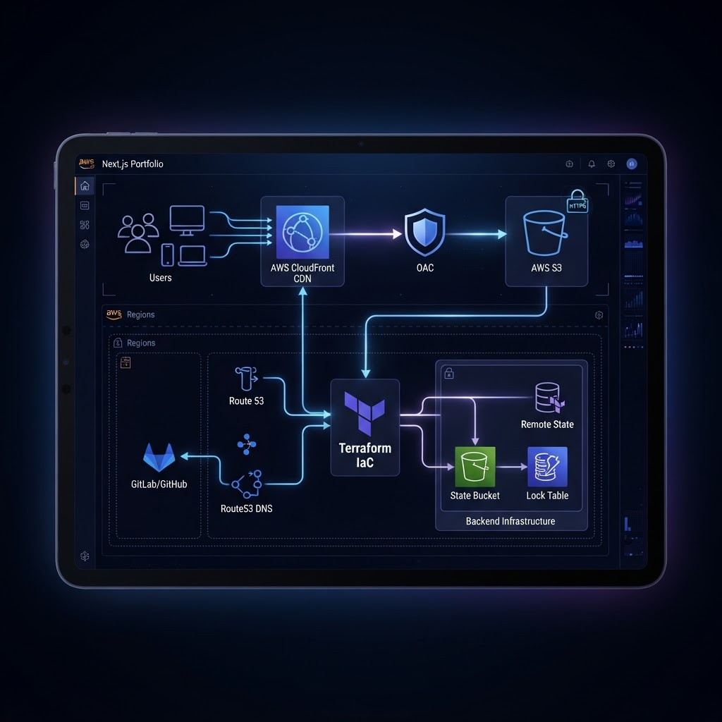 Terraform Portfolio Deployment architecture visualization
